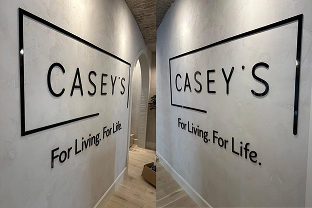 Showroom Sign Angles | Casey's Creative Kitchens by McBain Signs and Graphic Design