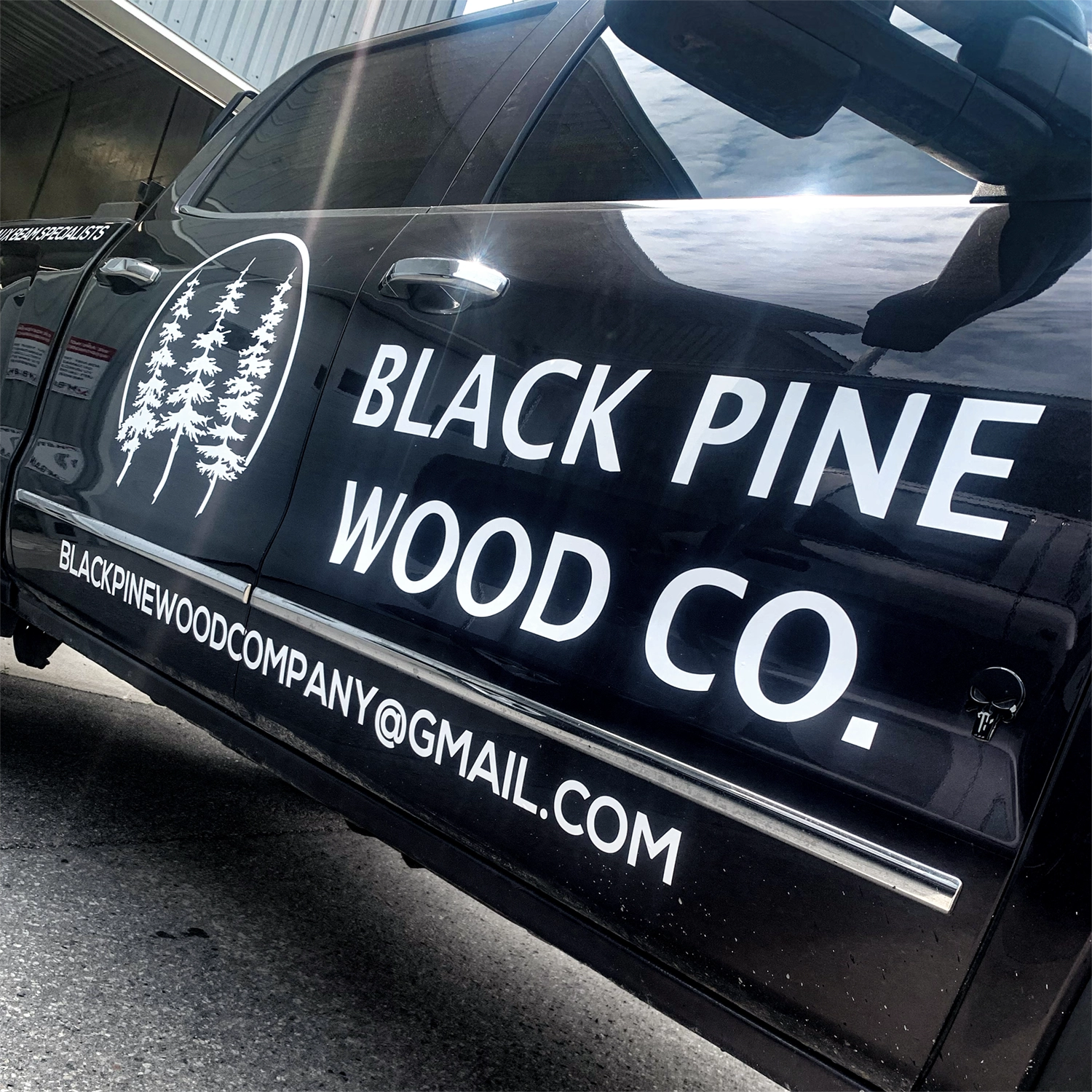 Black Pine Wood Co. Car Wrap | McBain Signs