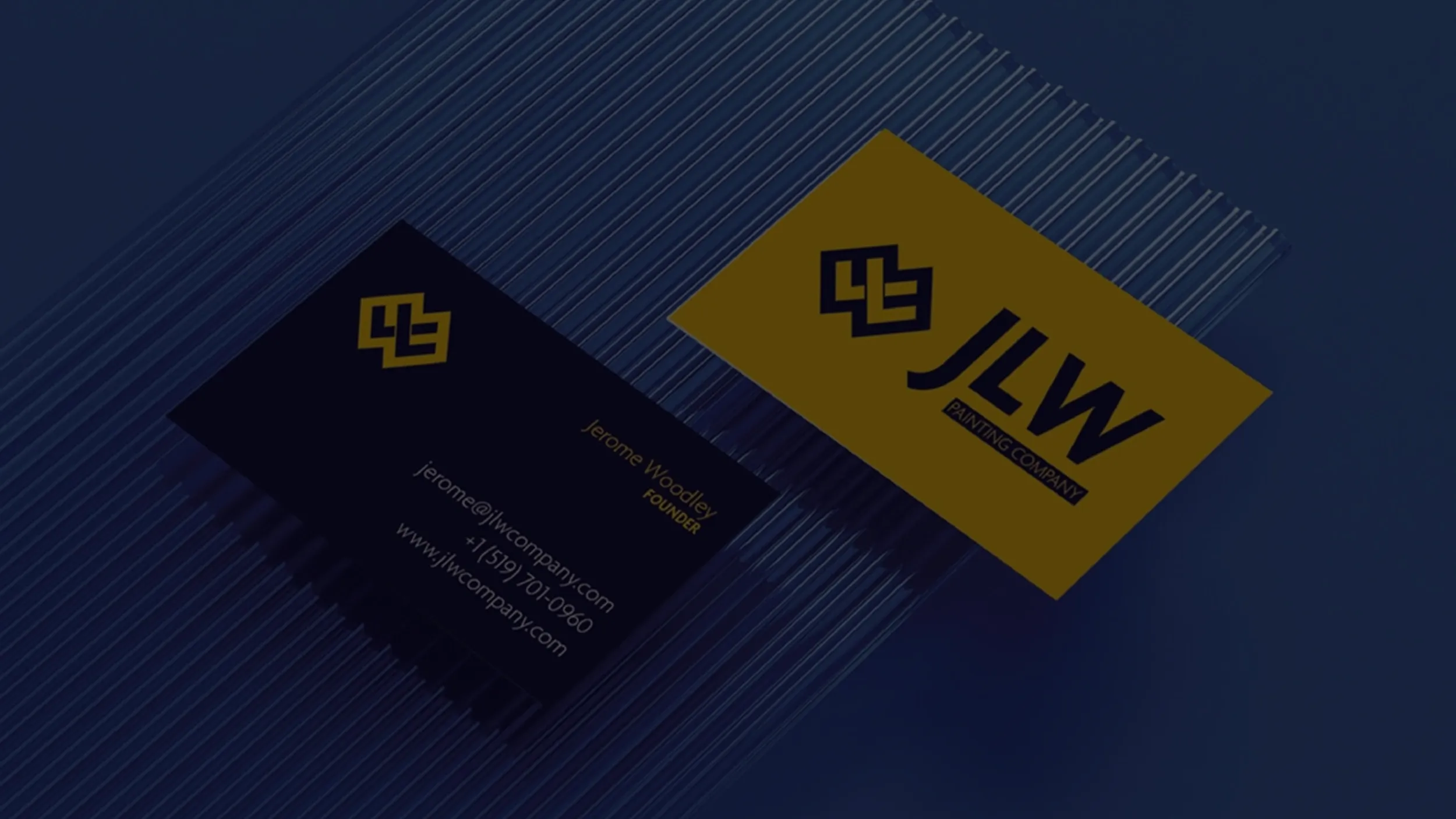 JLW Painting LLC complete branding by McBain Signs and Graphic Design