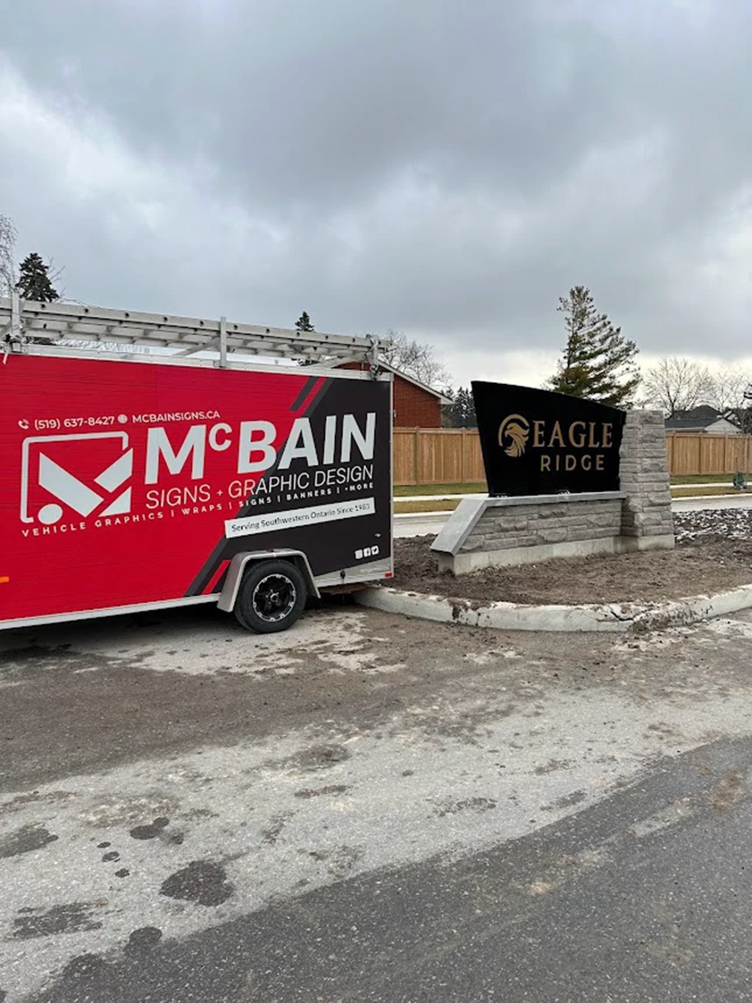 Eagle Ridge Sign | Doug Tarry Homes Signage by McBain Signs