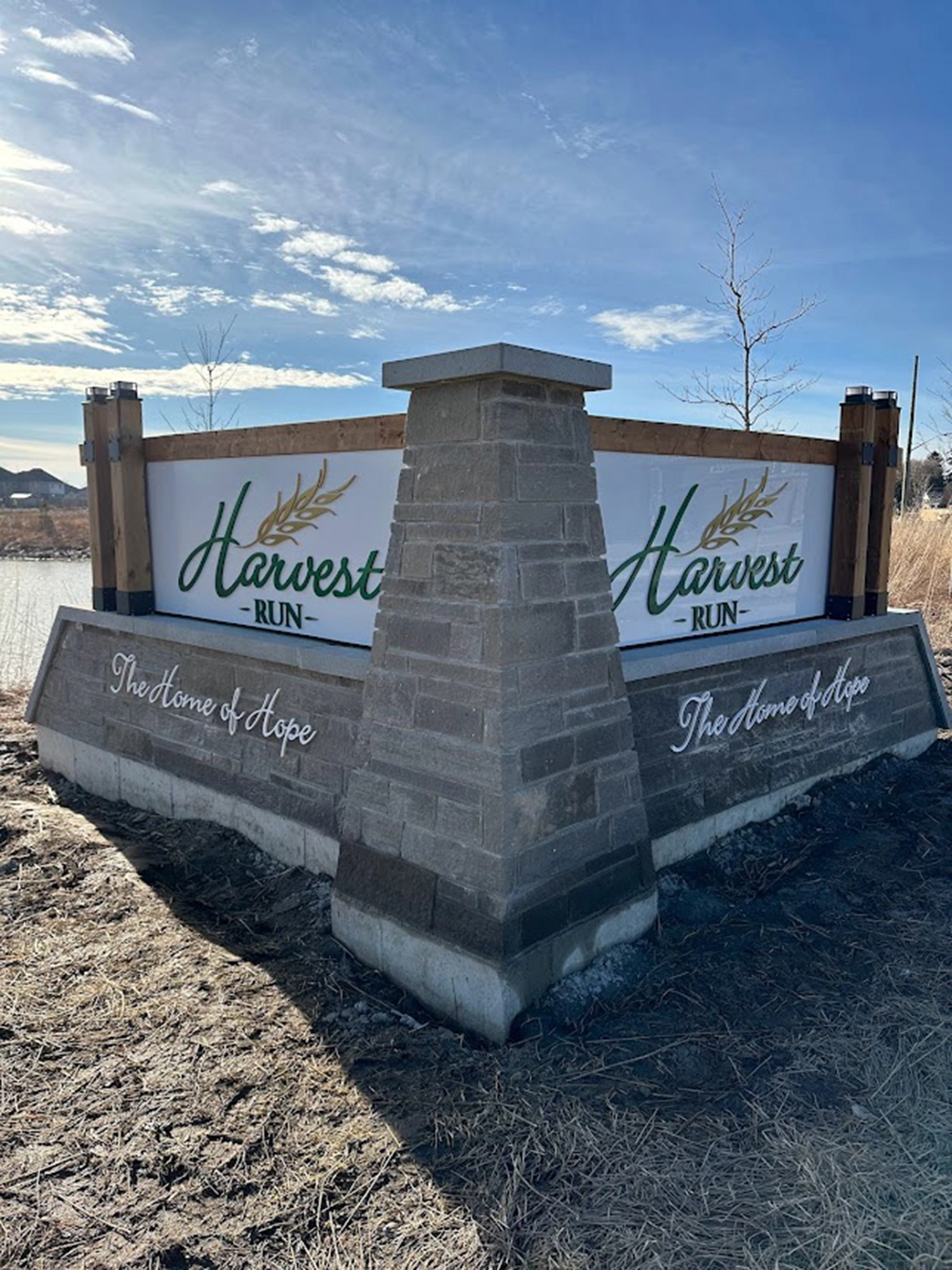 Harvest Run Sign | Doug Tarry Homes Signage by McBain Signs