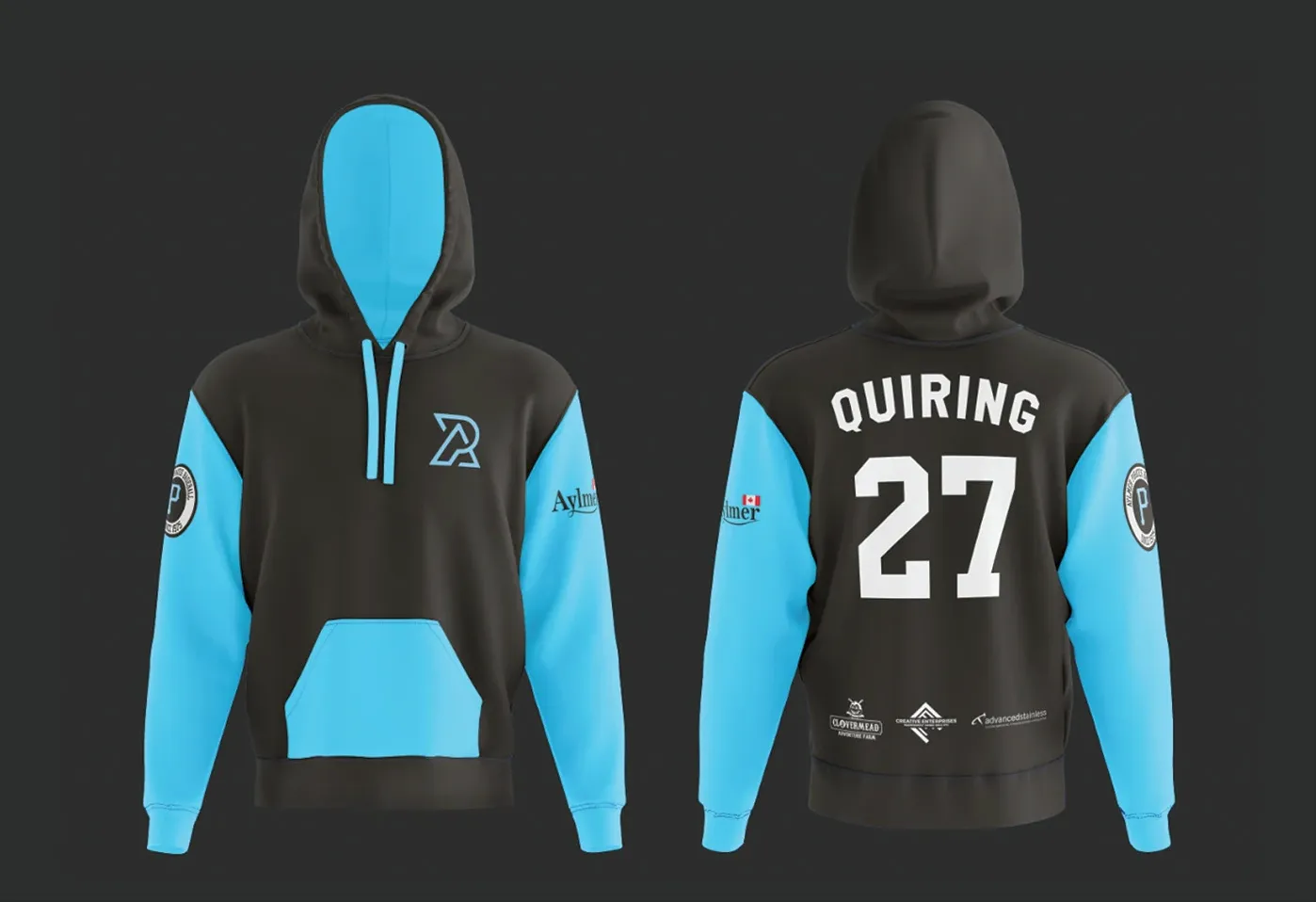 Hoodie | Aylmer Pirates Rebrand by McBain Signs and Graphic Design
