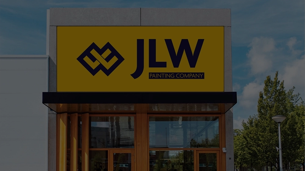 JLW Painting LLC complete brand redesign by McBain Signs and Graphic Design