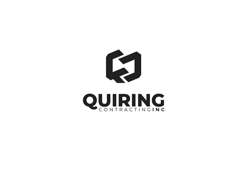 Black Logo | Quiring Contracting Branding by McBain Signs and Graphic Design