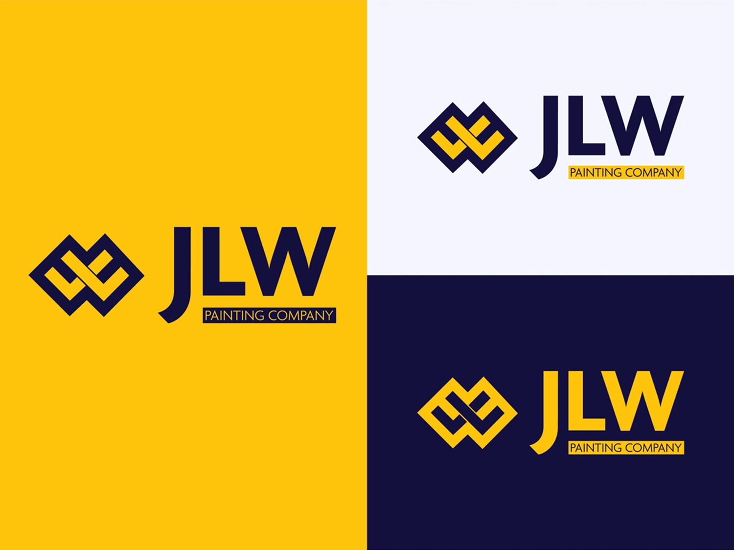 Logo Lockups | JLW Painting Co Brand by McBain Signs and Graphic Design