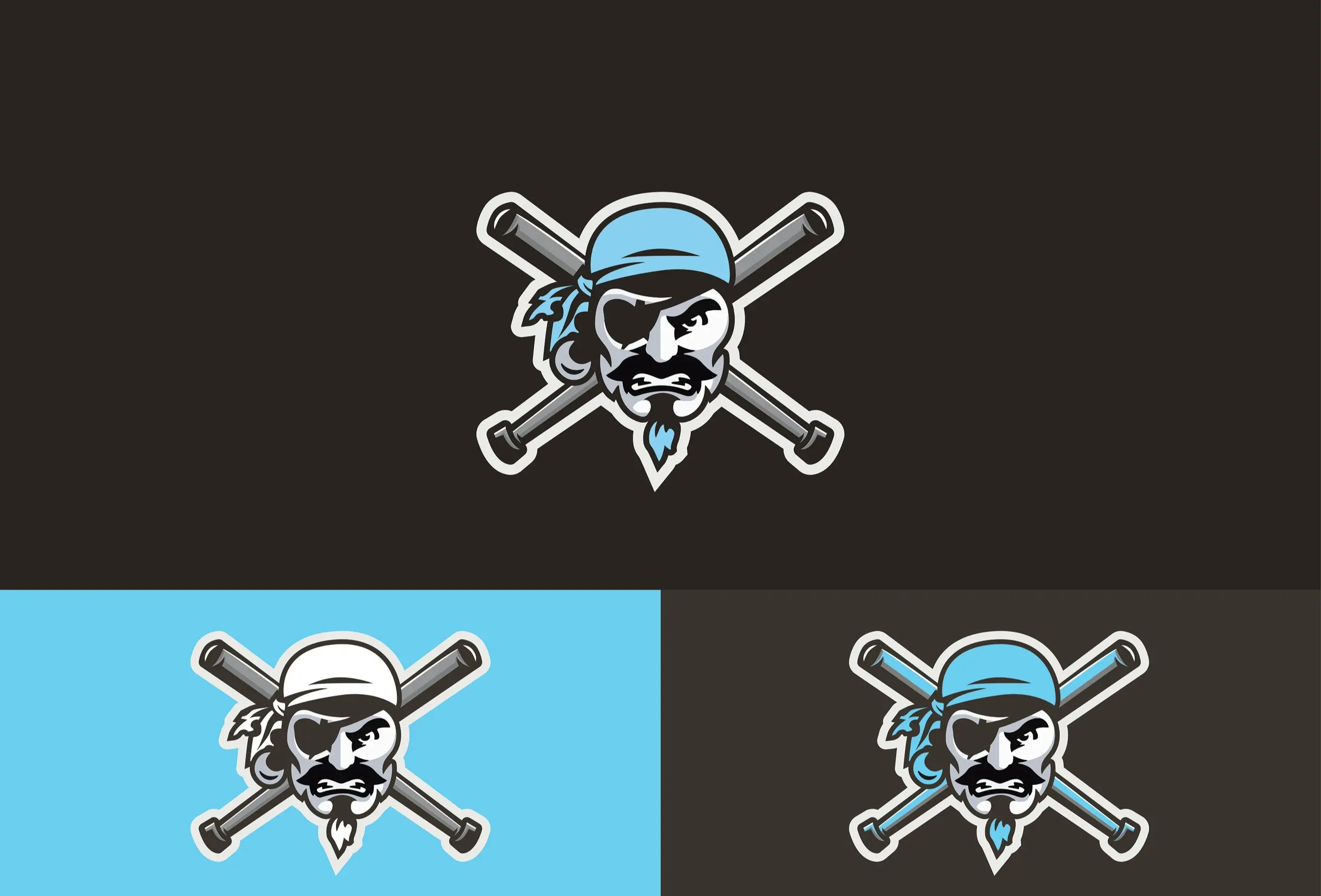Secondary Logo | Aylmer Pirates Rebrand by McBain Signs and Graphic Design
