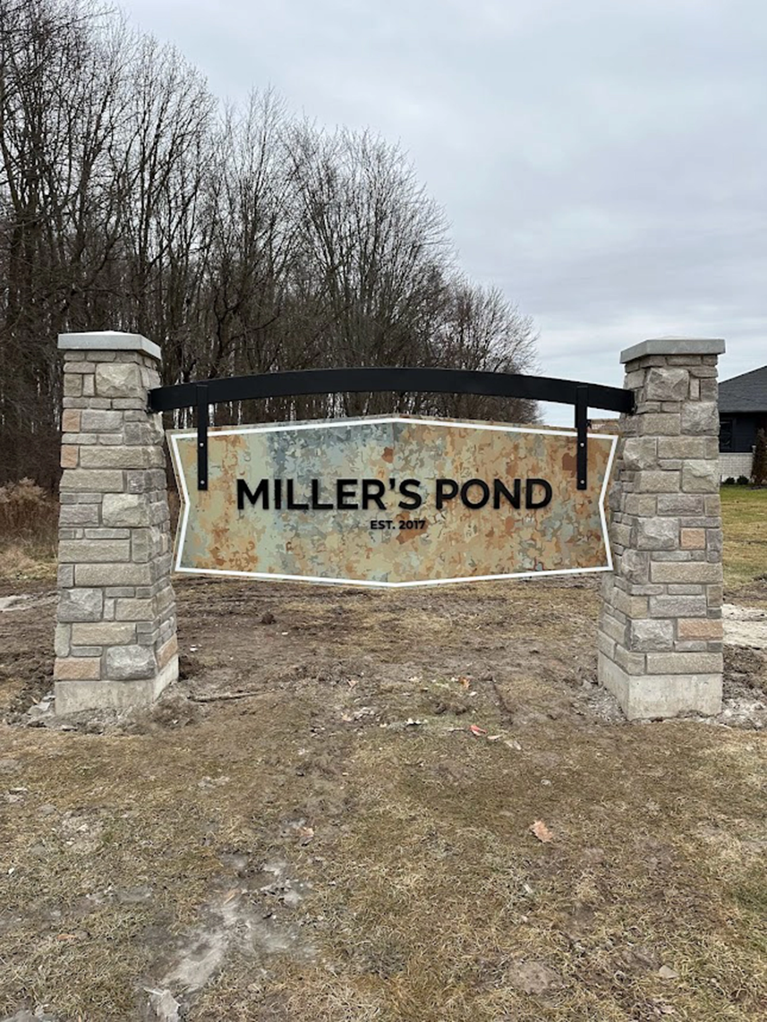 Miller's Pond Sign | Doug Tarry Homes Signage by McBain Signs