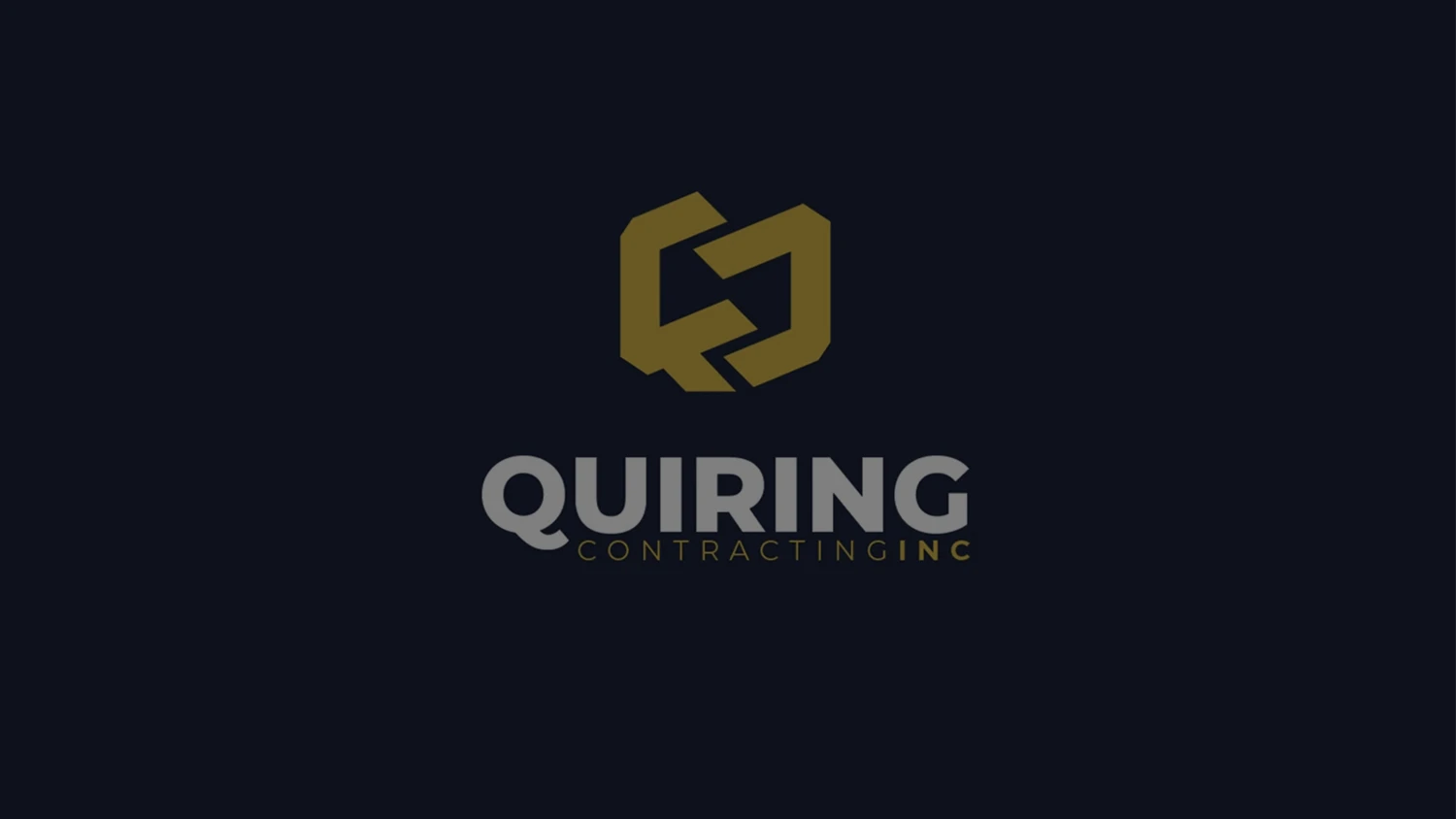 Quiring Contracting Inc complete branding by McBain Signs and Graphic Design