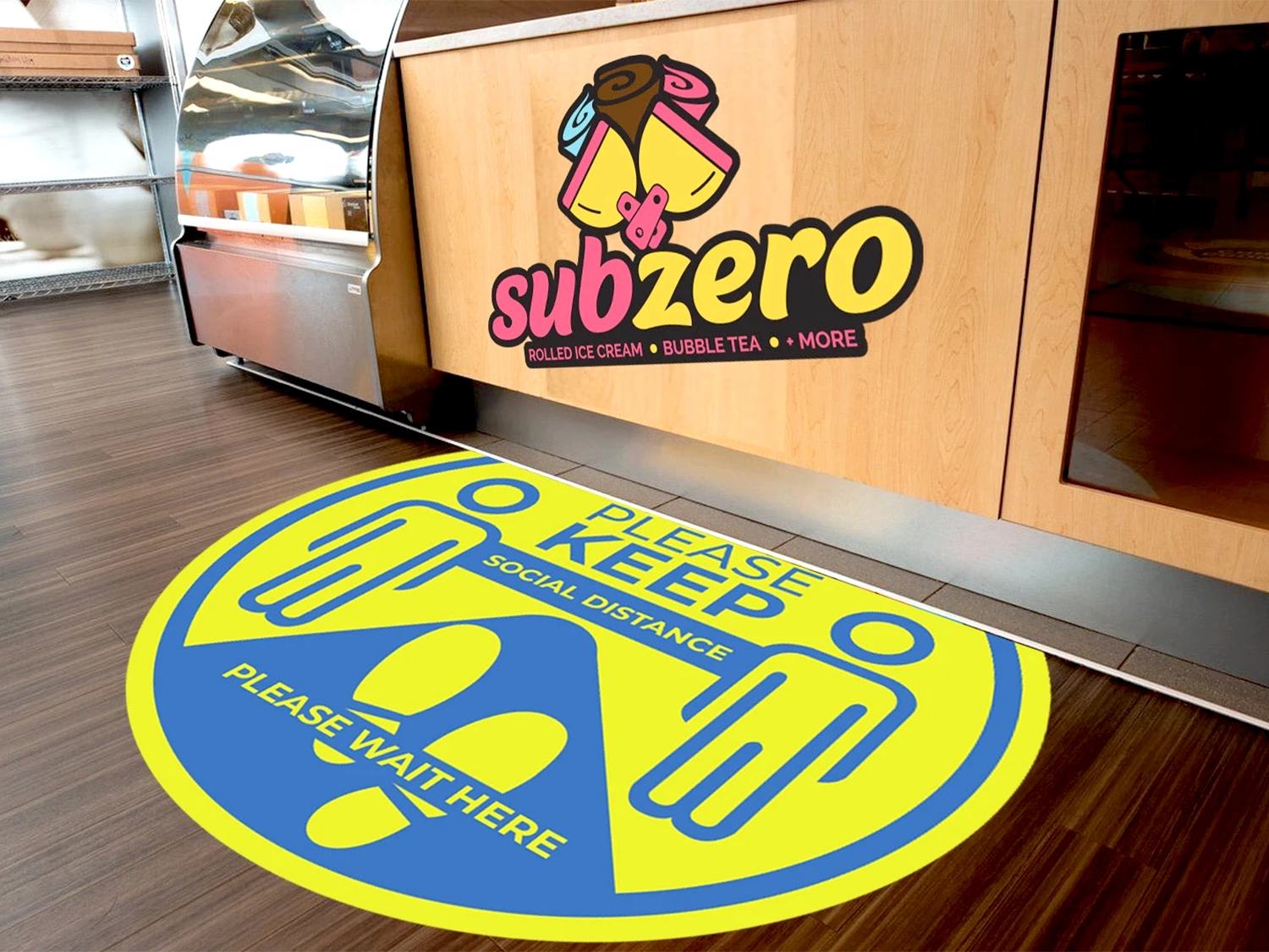 Branded Shop Signage | Subzero Rolled Ice Cream Branding by McBain Signs and Graphic Design