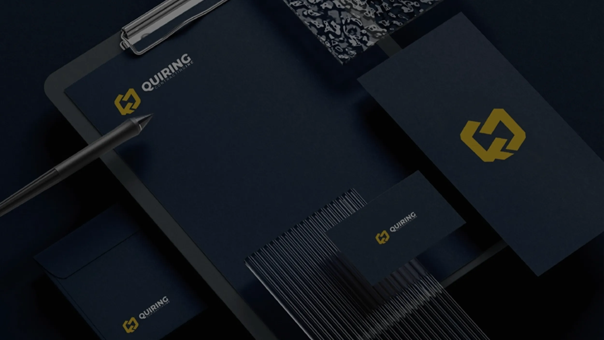 Quiring Contracting Inc complete branding by McBain Signs and Graphic Design
