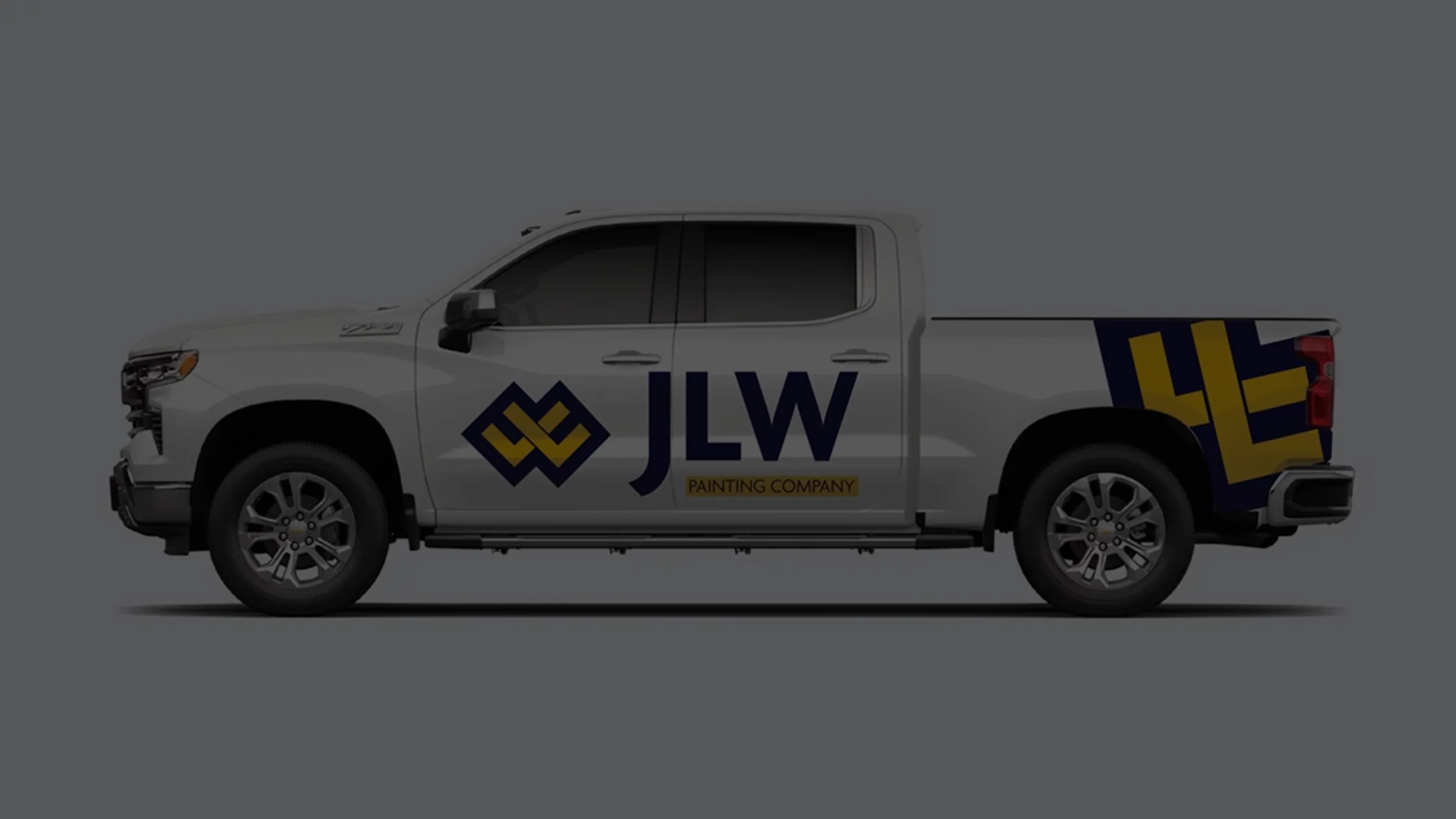 JLW Painting LLC complete branding by McBain Signs and Graphic Design